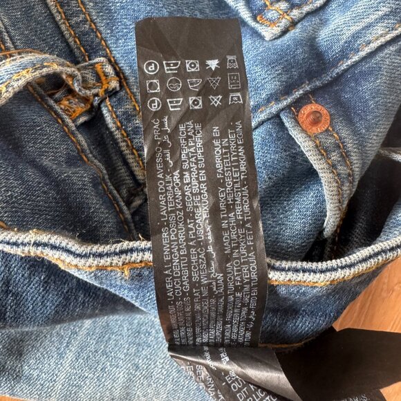 ZARA Beamy Blue Raw Hem Flare Jeans | Size 4 / 36 | High Waist | Rare Wash - Picture 14 of 14